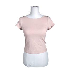 Unisex Uniqlo - T-särk, suurus 36 - Heleroosa (1)