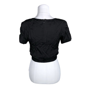 Unisex &Other Stories - Lühikeste käistega pluus, suurus 38 - Must (2)