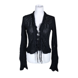 Unisex Benetton - Kardigan, suurus 38 - Must (1)