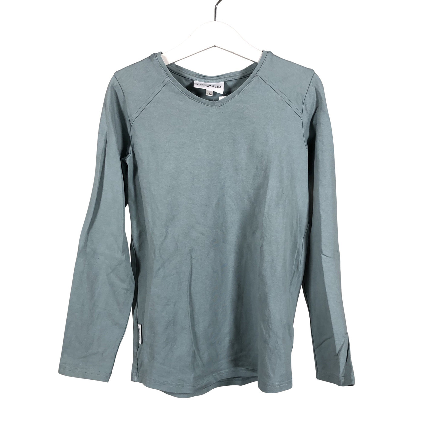 Unisex Gugguu - Trikotaažist pluus, suurus 128 - 134 - Helesinine (1)