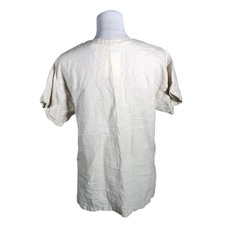 Unisex Hima - Lühikeste käistega pluus, suurus 36 - Beige (2)