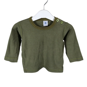 Unisex Petit Bateau - Trikotaažist pluus, suurus 74 - 80 - Roheline (1)