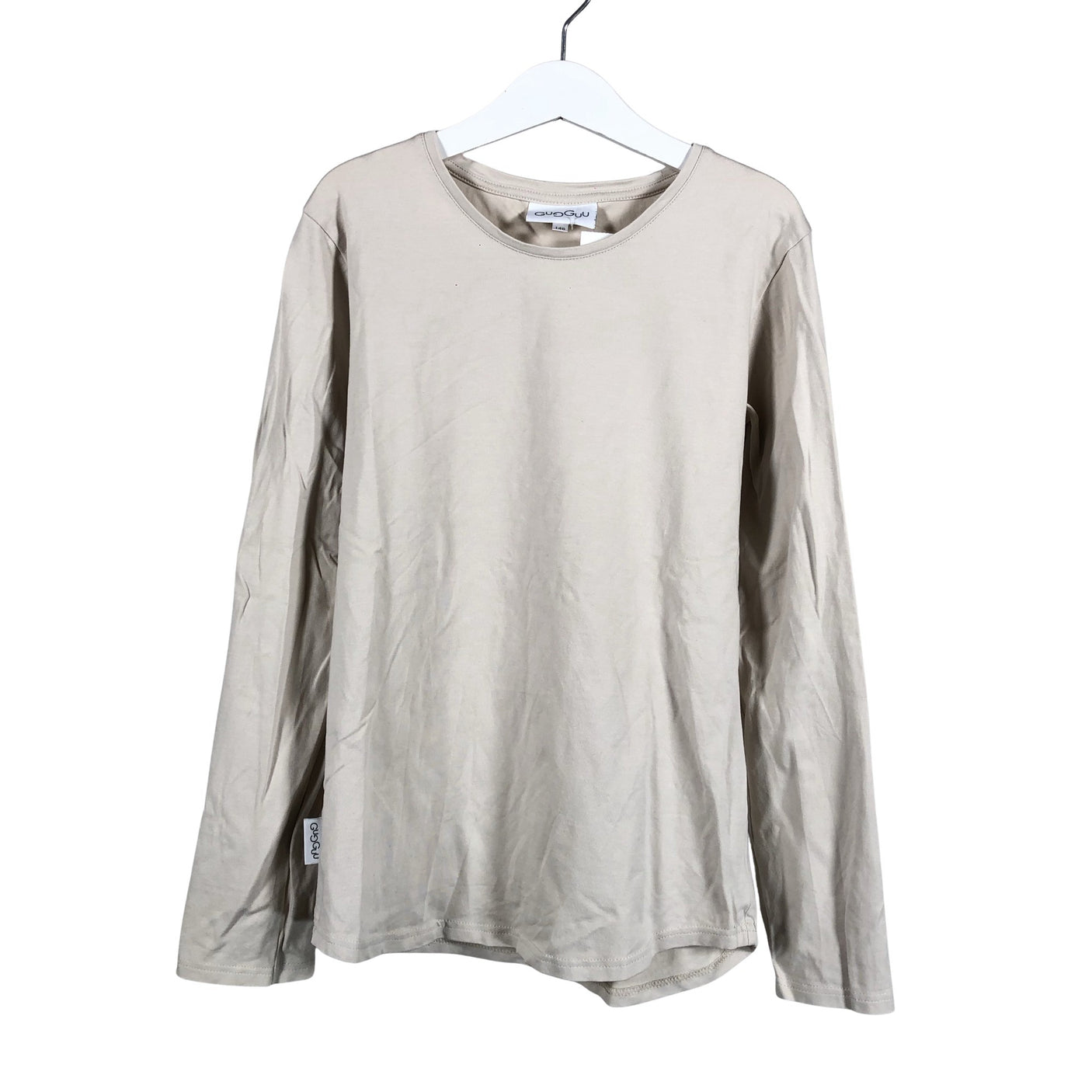 Unisex Gugguu - Trikotaažist pluus, suurus 140 - 146 - Beige (1)
