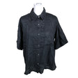 Unisex Arket - Lühikeste käistega pluus, suurus 38 - Must ()