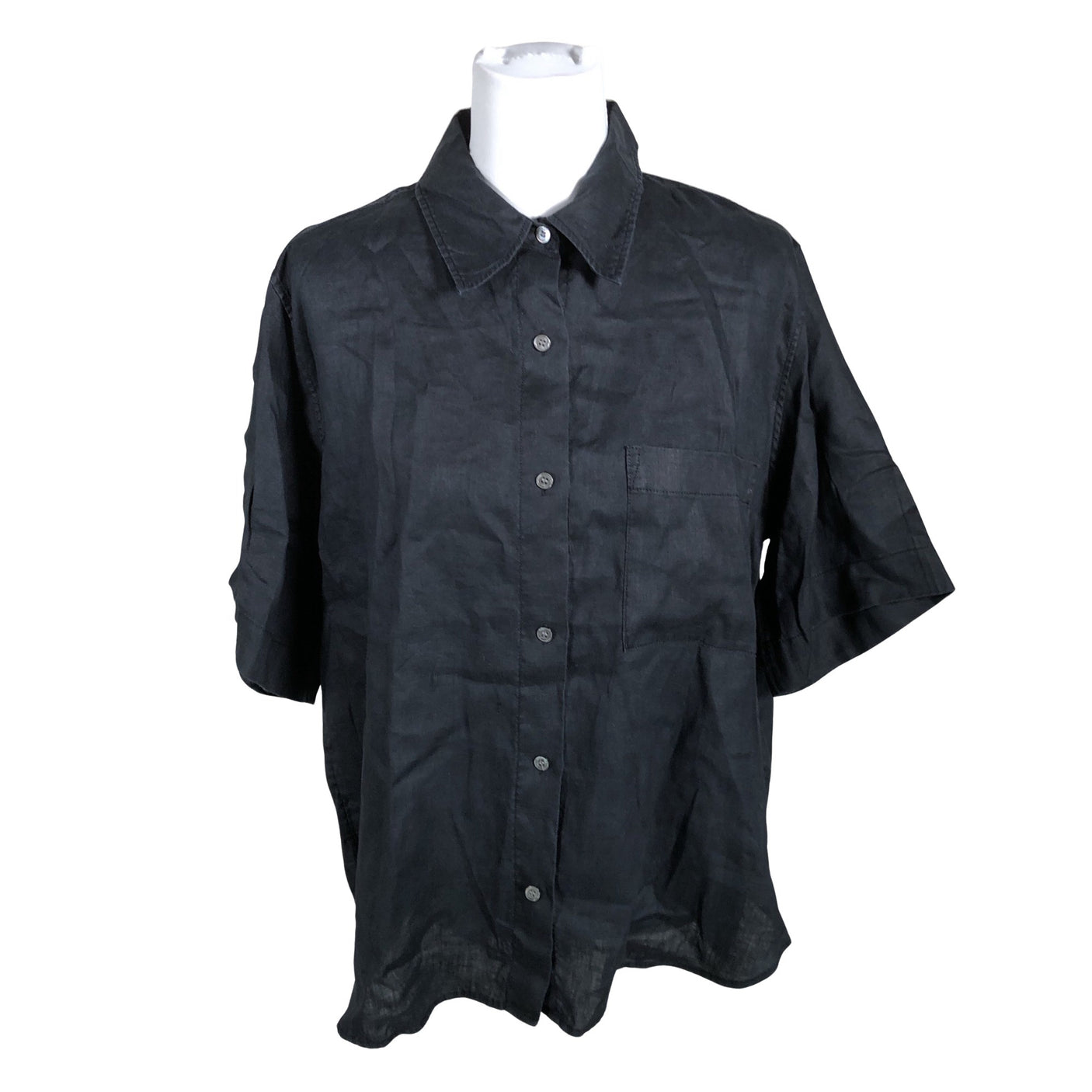Unisex Arket - Lühikeste käistega pluus, suurus 38 - Must (1)