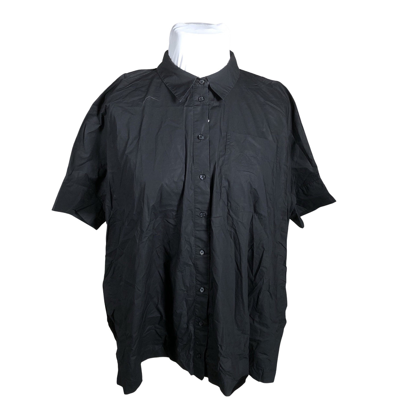 Unisex Just Female - Lühikeste käistega pluus, suurus 42 - Must (1)