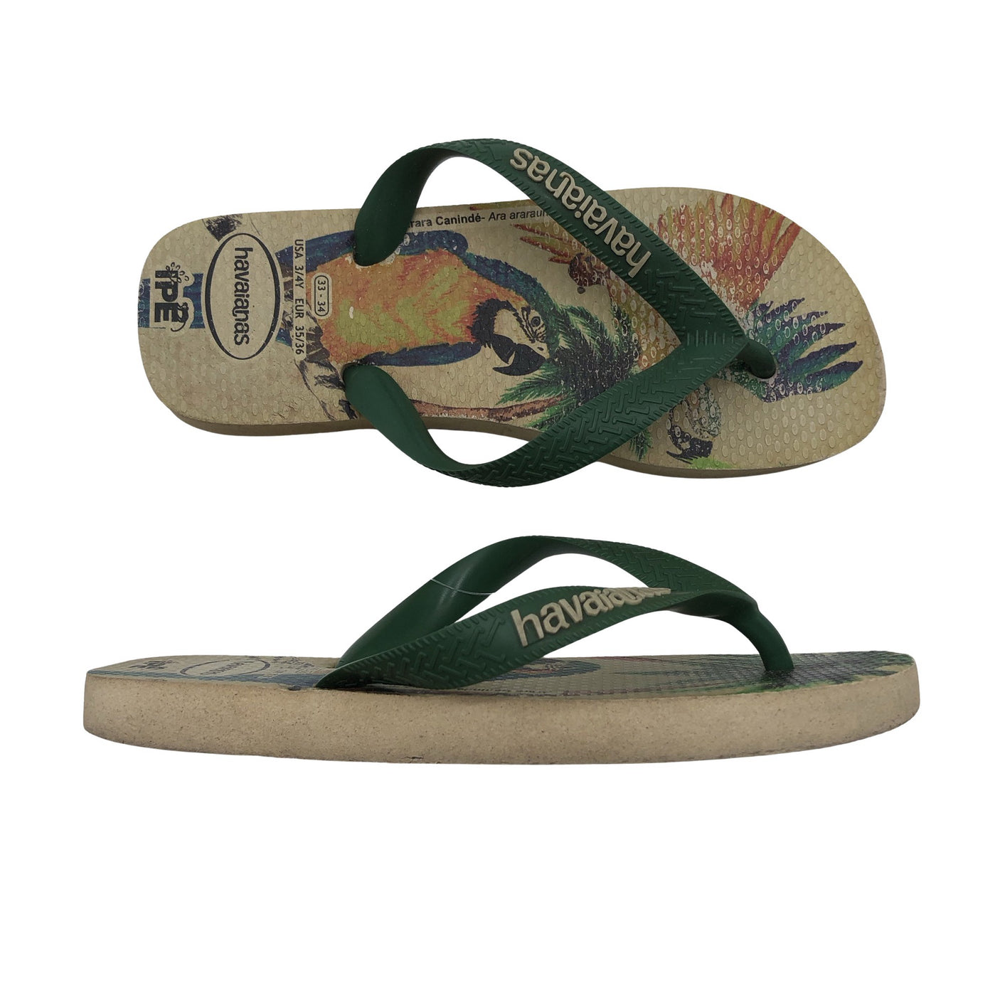 Unisex Havaianas - Plätud, suurus 35 - Roheline (1)