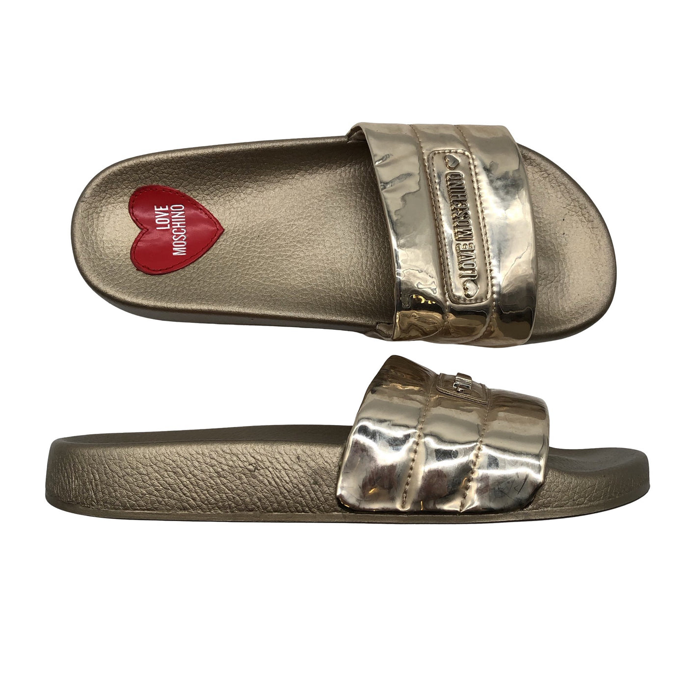 Unisex Love Moschino - Plätud, suurus 38 - Kuld (1)