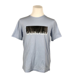 Unisex Calvin Klein - T-särk, suurus 40 - Helesinine (1)
