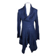 Unisex Holopainen - Kootud tuunika, suurus 38 - Sinine ()