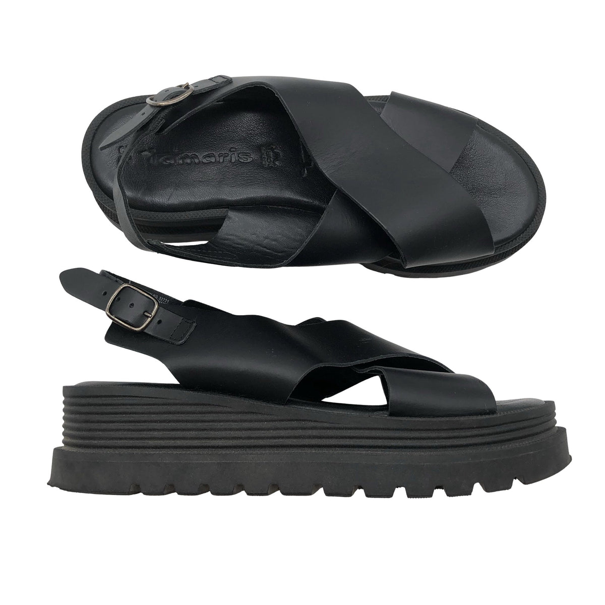 Unisex Tamaris - Rihmikud, suurus 38 - Must (1)
