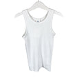 Unisex Sanetta - Trikotaažist topp, suurus 122 - 128 - Valge ()