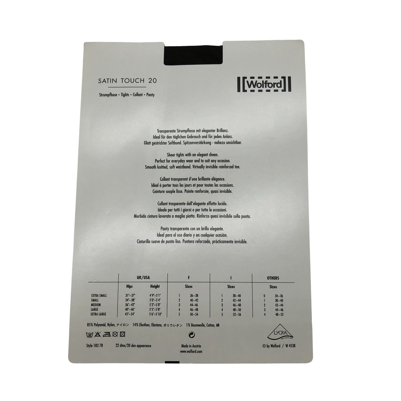 Unisex Wolford - Sukkpüksid, õhukesed, suurus 38 - Must (2)