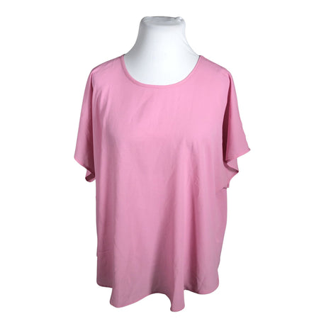 Unisex Zizzi - Lühikeste käistega pluus, suurus 50 - Heleroosa ()