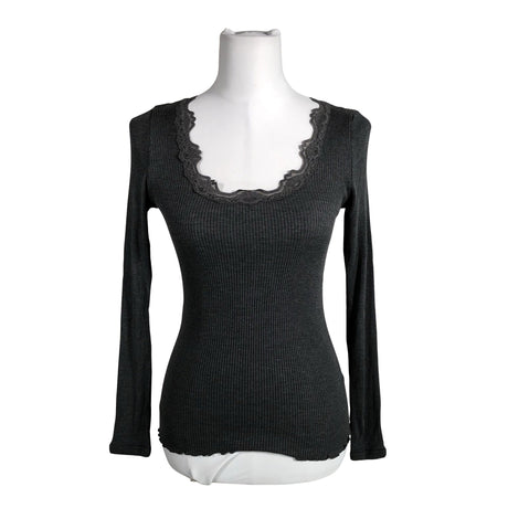 Unisex Rosemunde - Trikotaažist pluus, suurus 40 - Hall ()