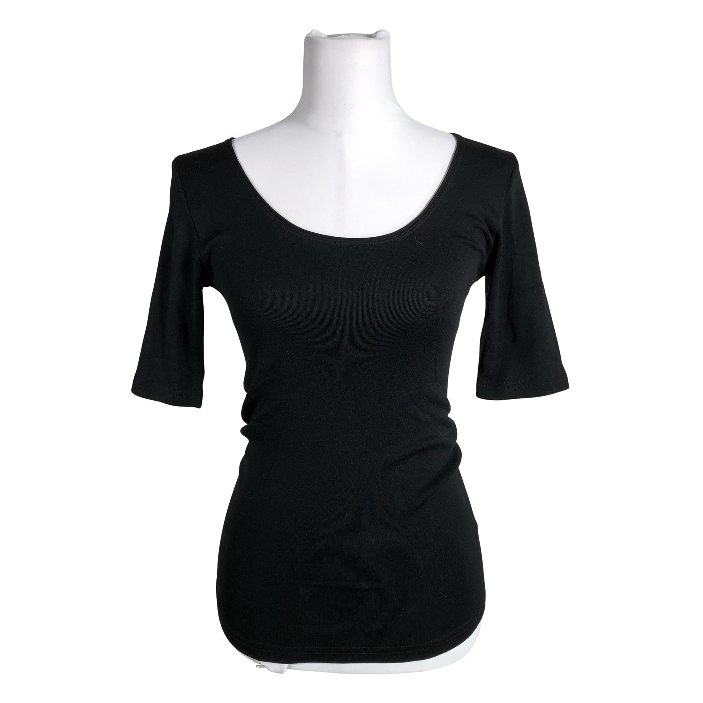 Unisex Rosemunde - Trikotaažist pluus, suurus 38 - Must (1)