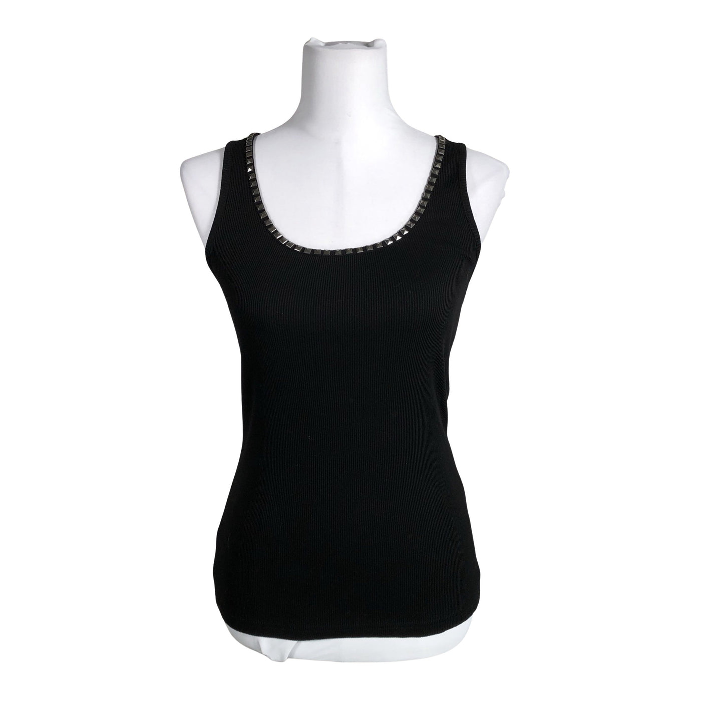 Unisex Bandolera - Trikotaažist topp, suurus 38 - Must (1)