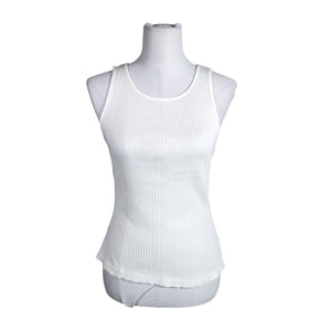 Unisex NOSH - Trikotaažist topp, suurus 38 - Valge (1)
