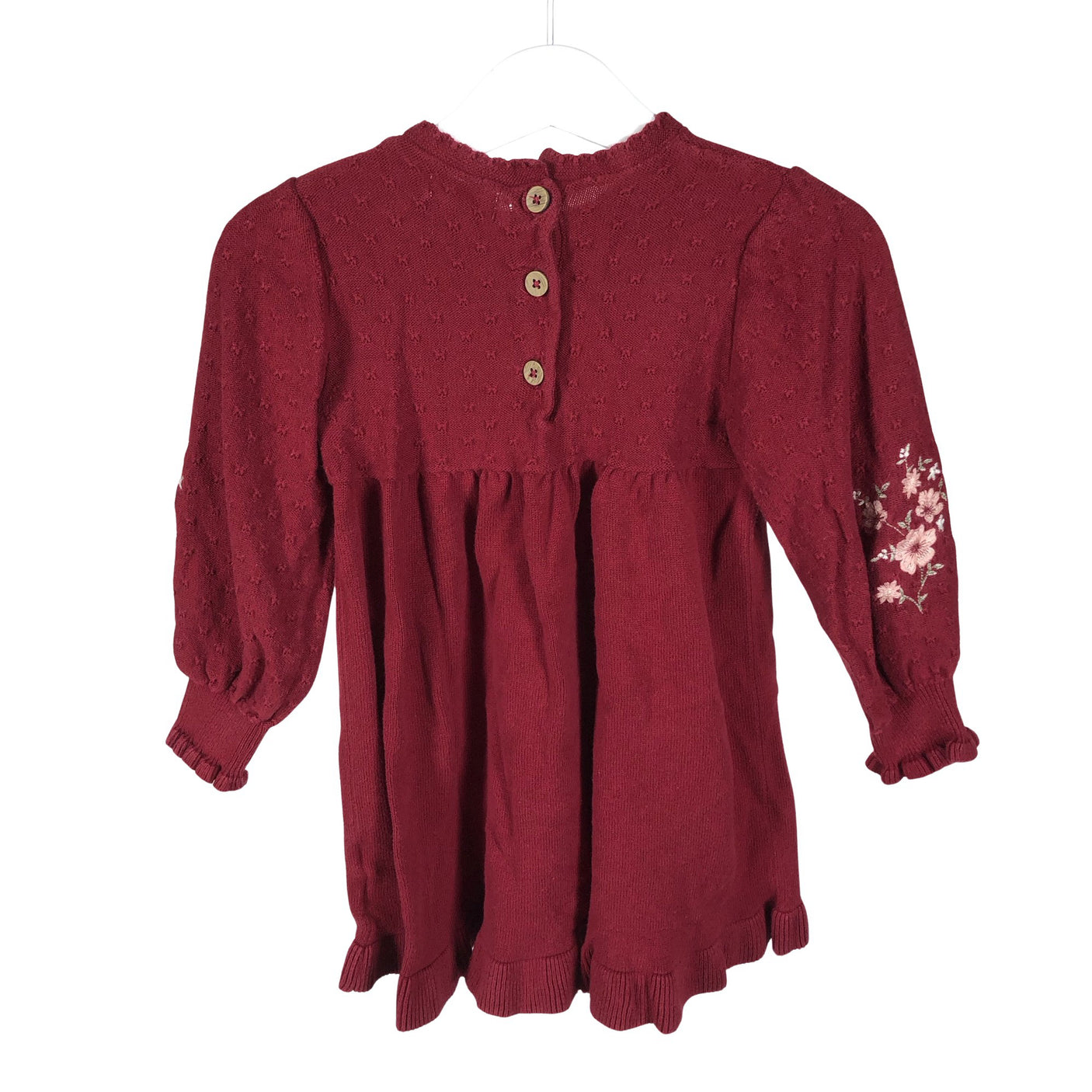 Unisex Newbie - Kootud kleit, suurus 80 - 86 - Punane (2)