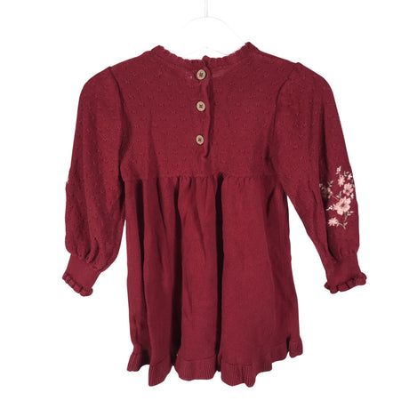 Unisex Newbie - Kootud kleit, suurus 80 - 86 - Punane (2)