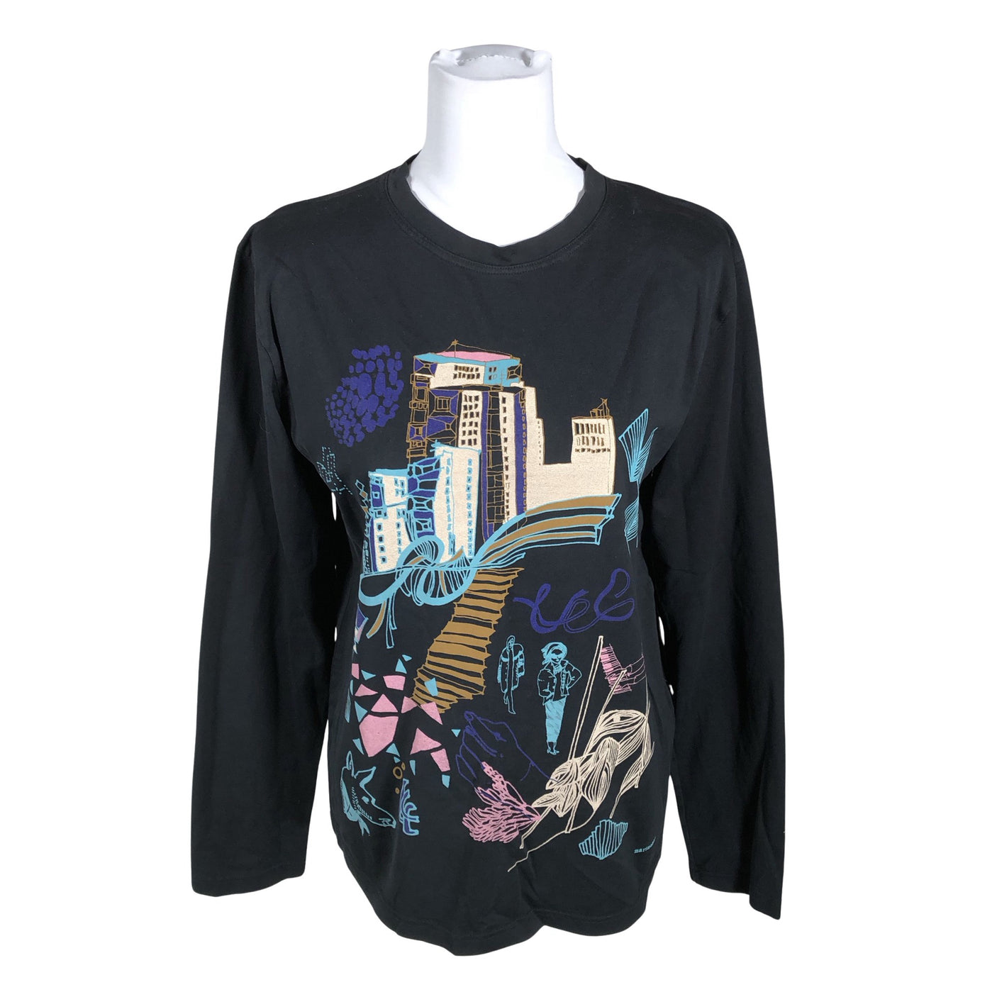 Unisex Marimekko - Trikotaažist pluus, suurus 40 - Must (1)