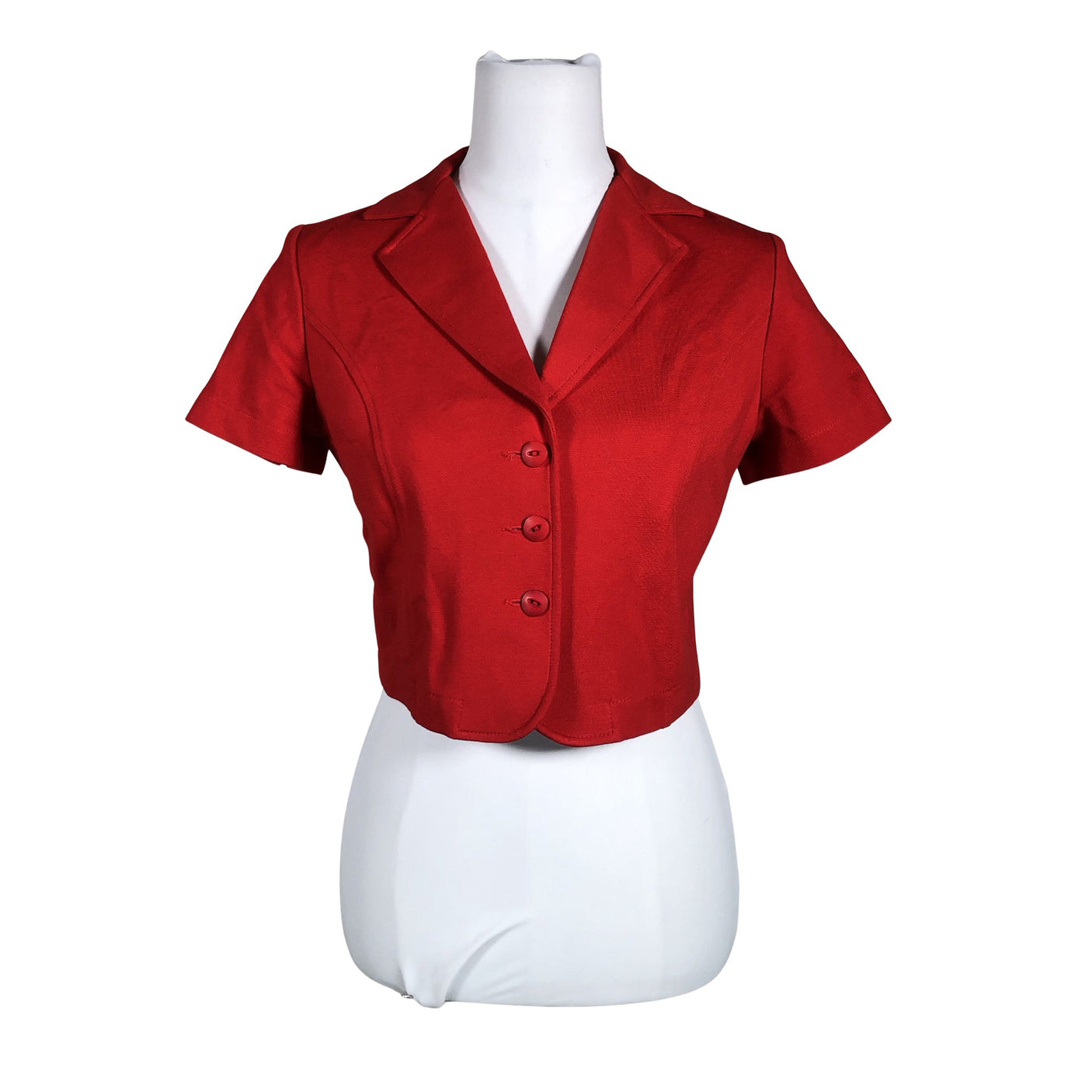 Unisex Voglia - Lühikeste käistega pluus, suurus 34 - Punane (1)