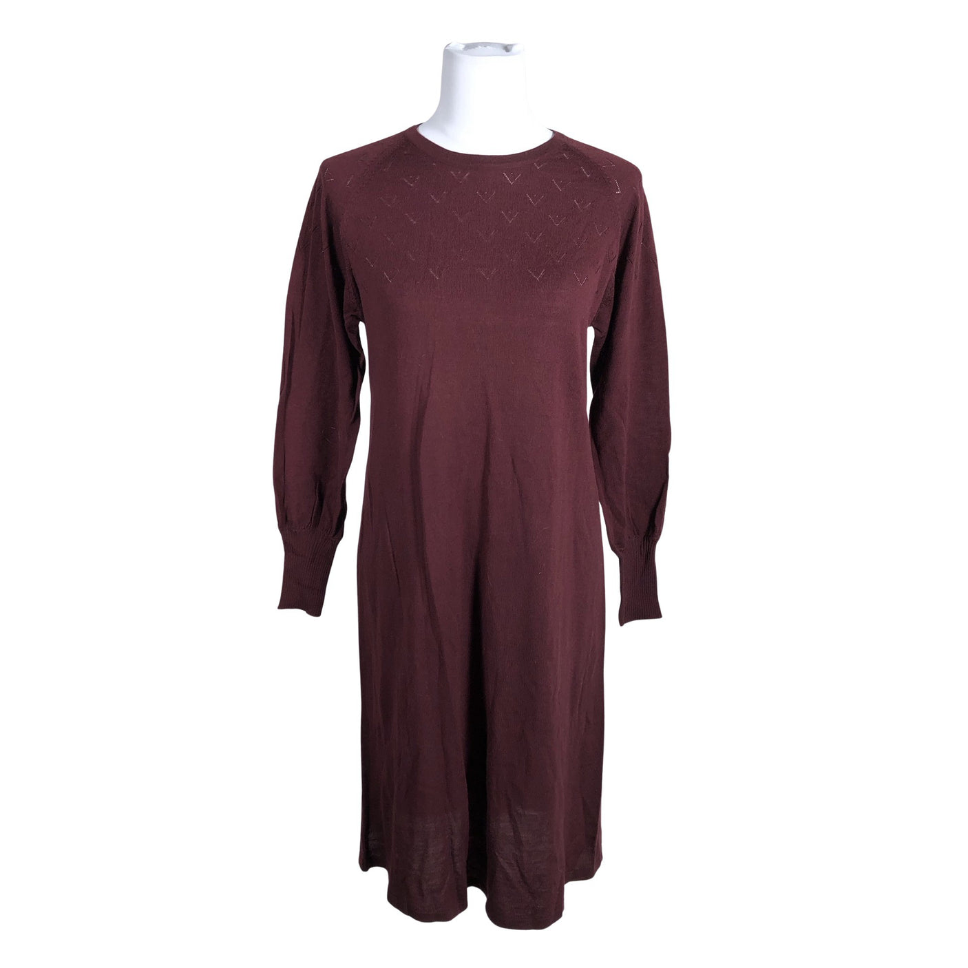 Unisex Noa Noa - Kootud kleit, suurus 36 - Veinipunane (1)