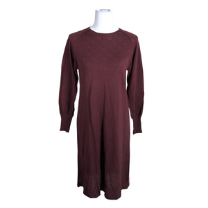Unisex Noa Noa - Kootud kleit, suurus 36 - Veinipunane (1)