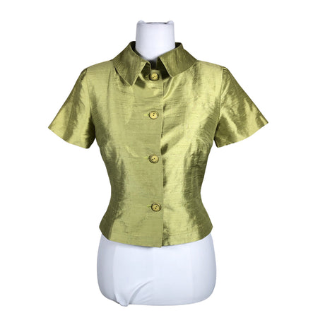 Unisex Tazzia - Lühikeste käistega pluus, suurus 34 - Roheline ()