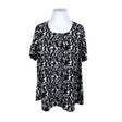 Unisex Zizzi - Lühikeste käistega pluus, suurus 46 - Must ()