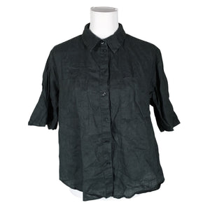 Unisex Opus - Lühikeste käistega pluus, suurus 38 - Roheline (1)