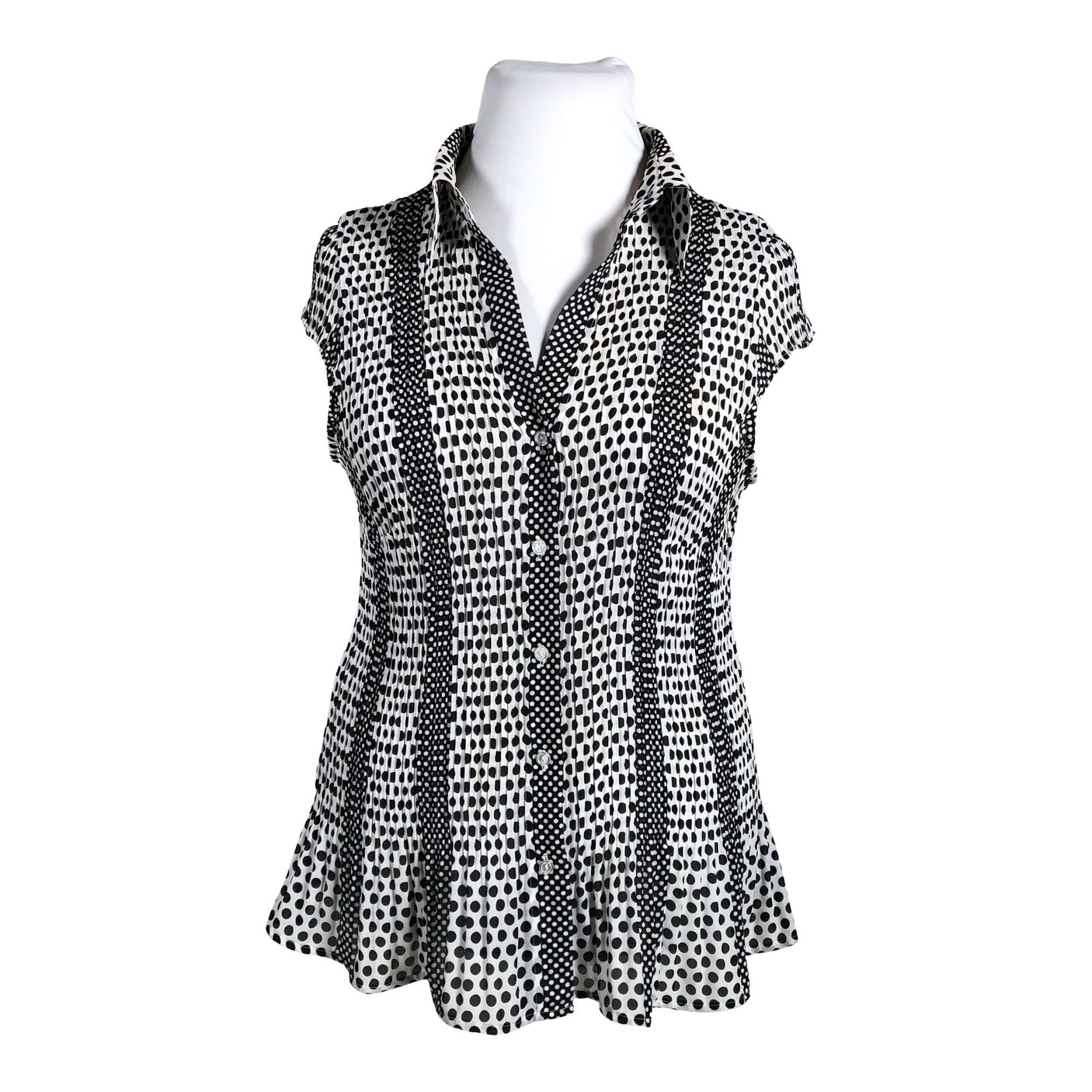 Unisex Taifun - Lühikeste käistega pluus, suurus 46 - Valge (1)