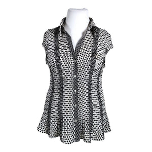 Unisex Taifun - Lühikeste käistega pluus, suurus 46 - Valge (1)