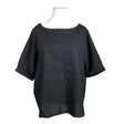 Unisex London Fog - Lühikeste käistega pluus, suurus 46 - Must ()