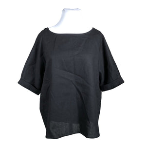 Unisex London Fog - Lühikeste käistega pluus, suurus 46 - Must (1)