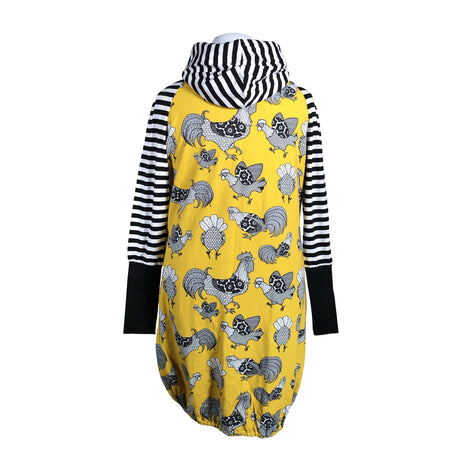 Unisex Ehta - Trikotaažist kleit, suurus 44 - Kollane (2)