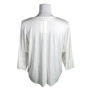 Unisex Someday - Trikotaažist pluus, suurus 36 - Valge (2)