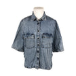 Unisex Lindex - Teksatagi, suurus 44 - Helesinine ()