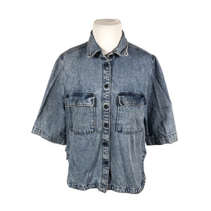 Unisex Lindex - Teksatagi, suurus 44 - Helesinine (1)