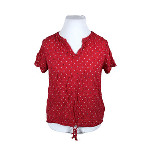 Unisex Tom Tailor - Lühikeste käistega pluus, suurus 42 - Punane (1)