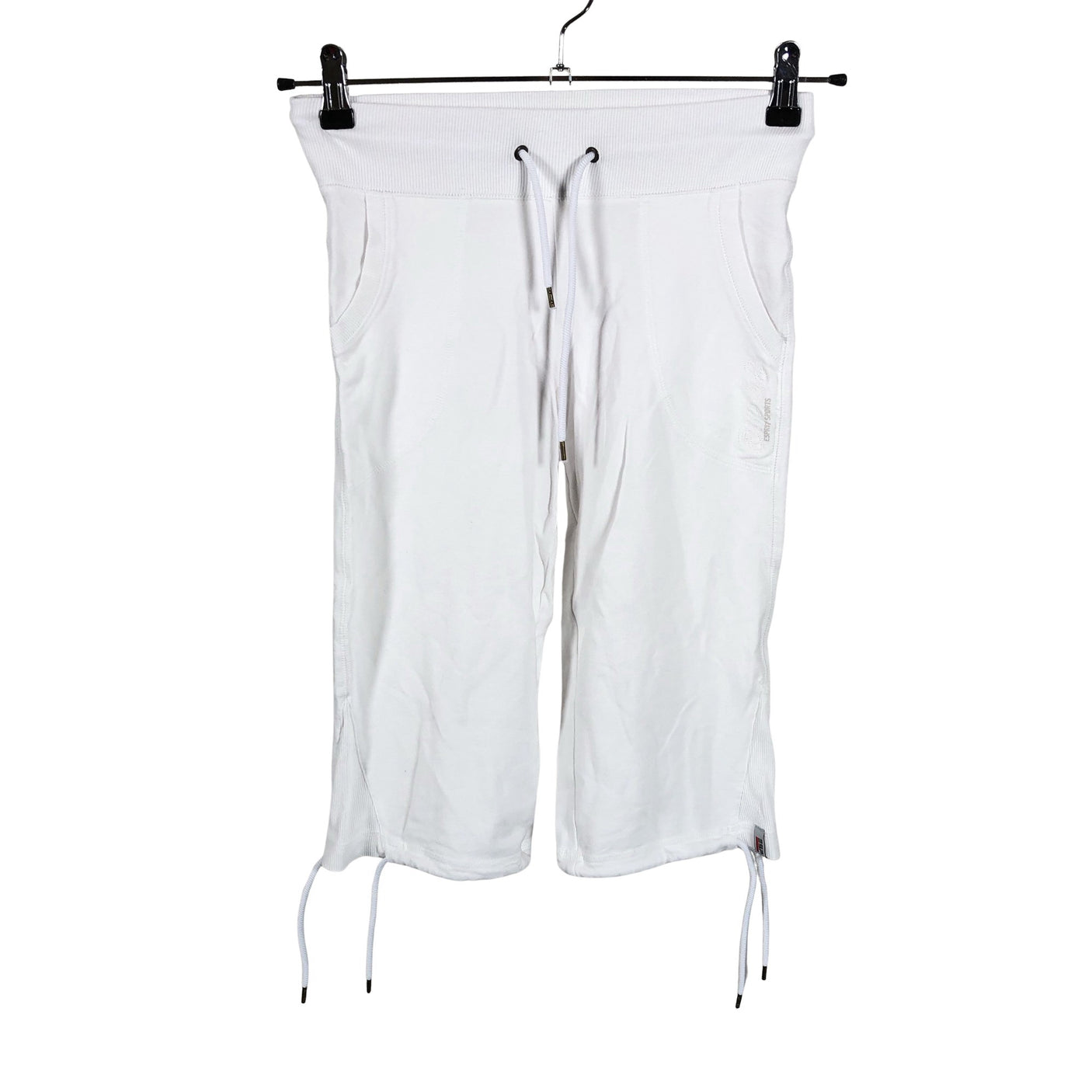 Unisex Esprit - Dressikangast poolpikad püksid, suurus 36 - Valge (1)