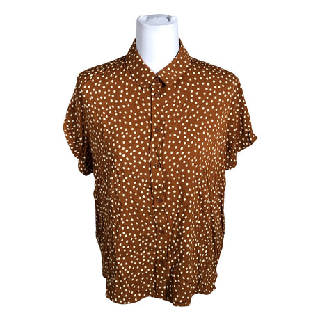 Unisex Samsoe&Samsoe - Lühikeste käistega pluus, suurus 40 - Pruun ()