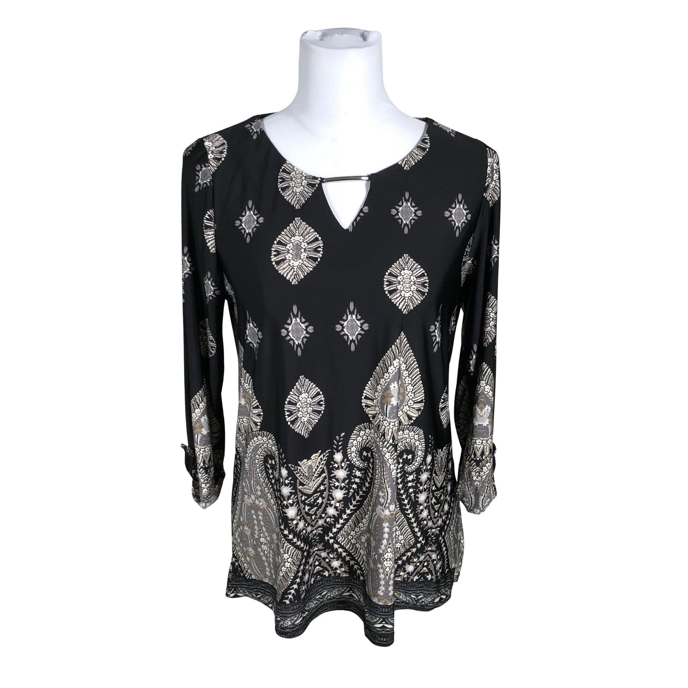 Unisex Wearhouse - Trikotaažist pluus, suurus 36 - Must (1)