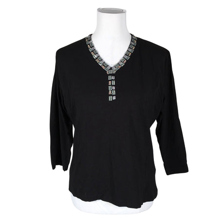 Unisex Signature - Trikotaažist pluus, suurus 40 - Must ()