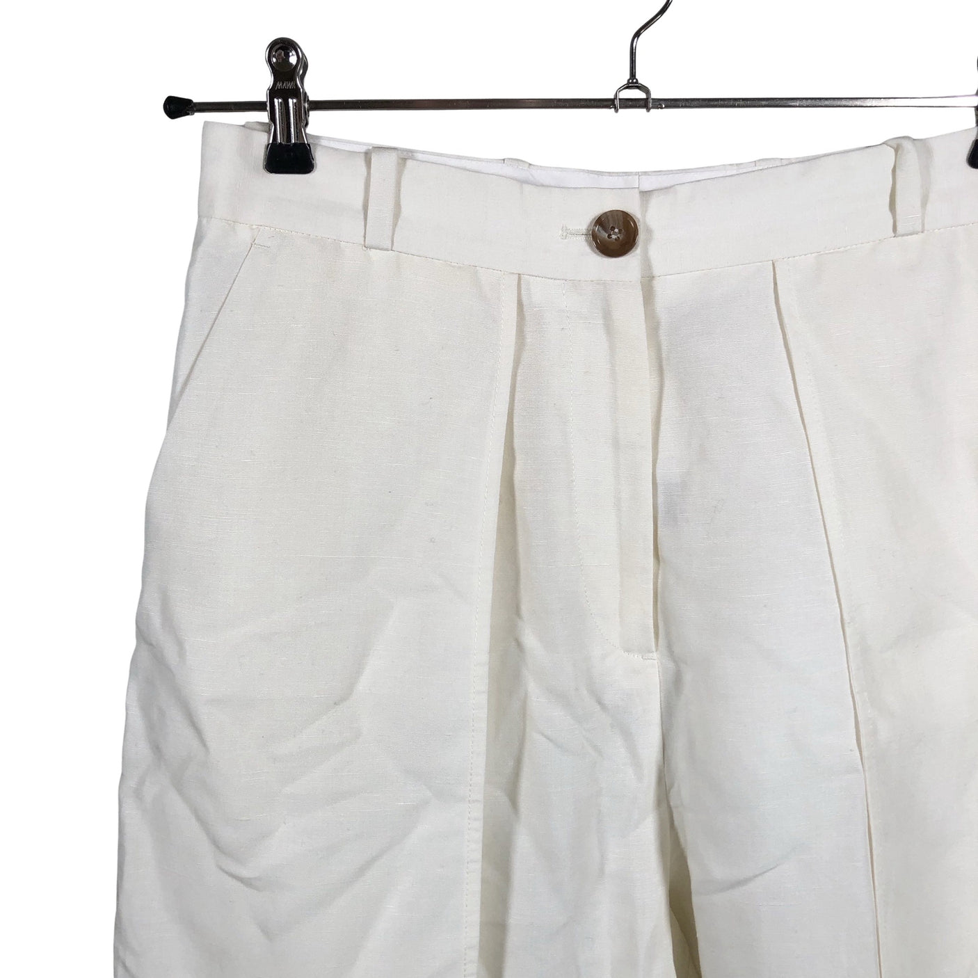 Unisex Totême - Mittevenivad püksid, suurus 38 - Looduslik valge (2)