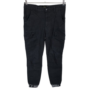 Unisex Siksilk - Cargo-püksid, suurus M - Must (1)