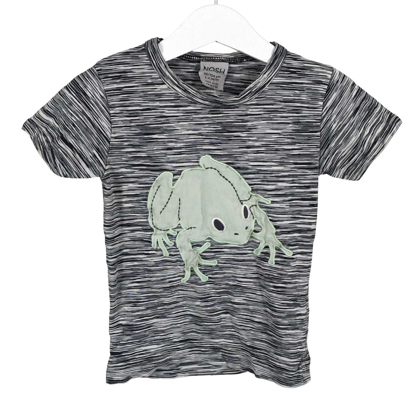 Unisex NOSH - T-särk, suurus 98 - 104 - Hall (1)