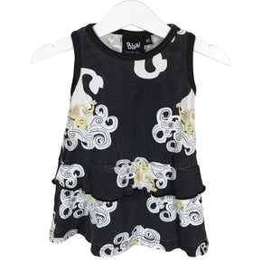 Unisex Blaa - Trikotaažist kleit, suurus 74 - 80 - Hall (1)