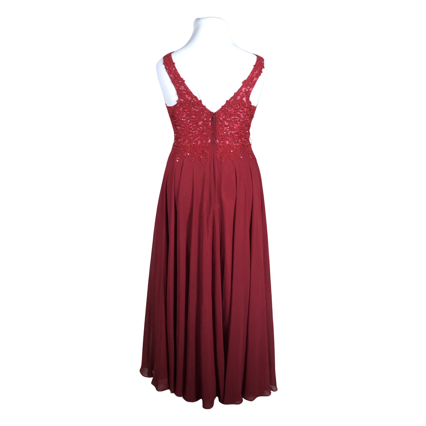 Unisex Manon - Õhtukleit, suurus 42 - Veinipunane (2)