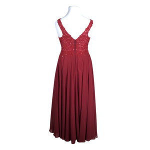 Unisex Manon - Õhtukleit, suurus 42 - Veinipunane (2)